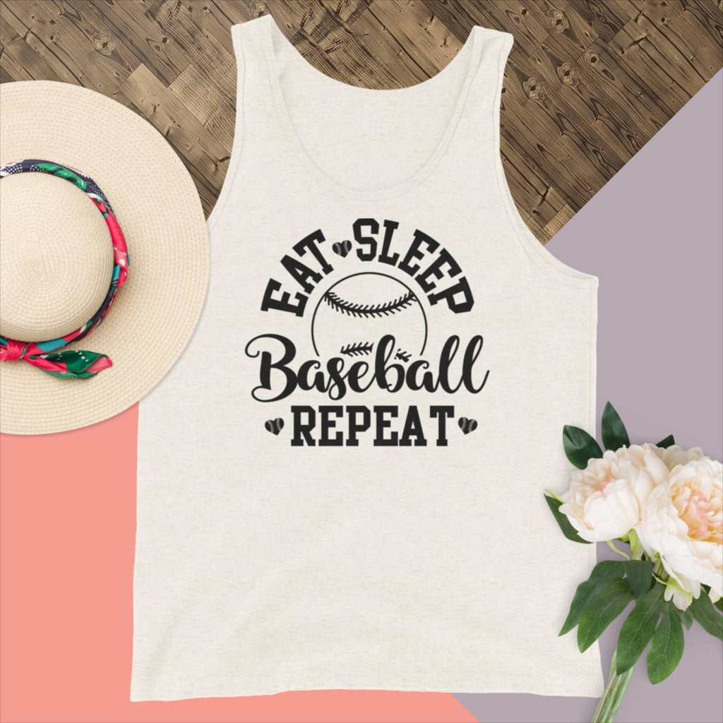 Eat Sleep Baseball Repeat Men's Tank Top
