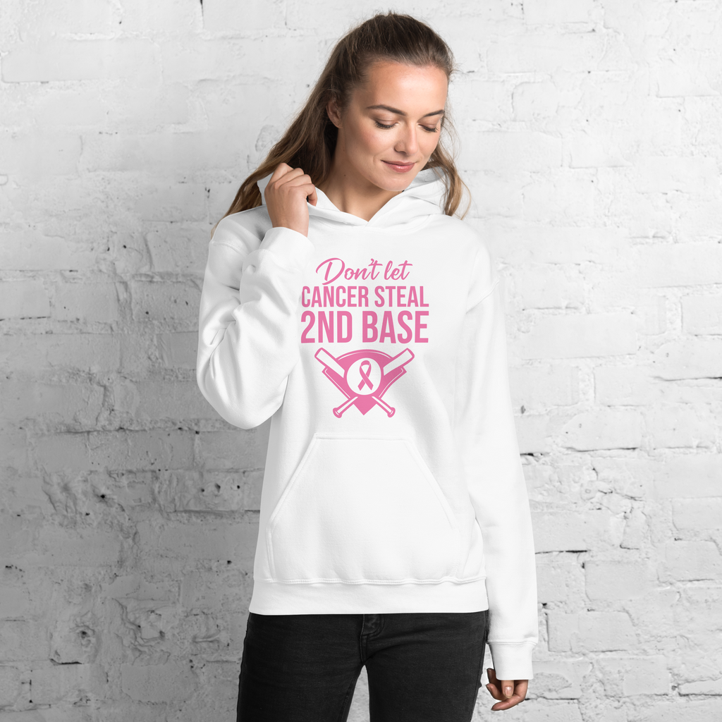Don't let Cancer Steal 2nd Base Unisex Hoodie