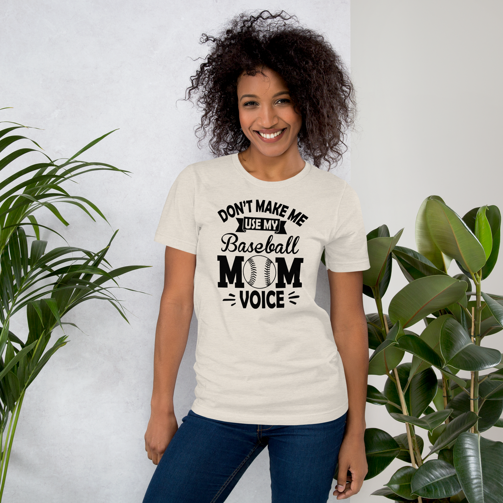 Baseball Mom Voice Unisex t-shirt