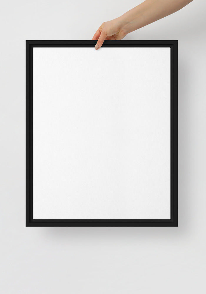 Personalize Framed Canvas (in) Vertical