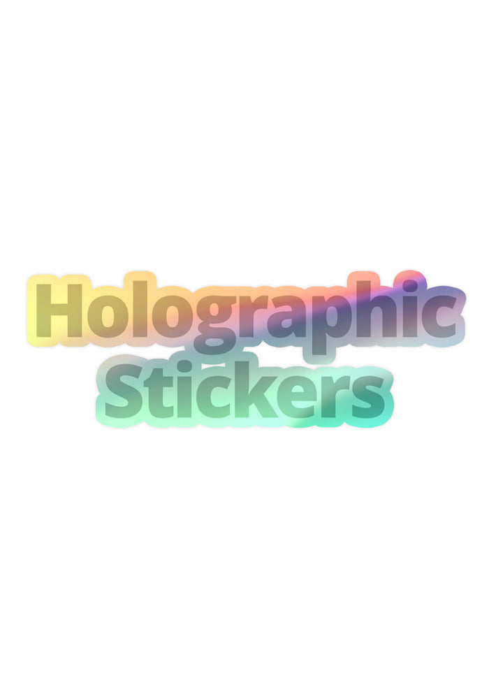 Personalize Kiss-Cut Holographic Stickers
