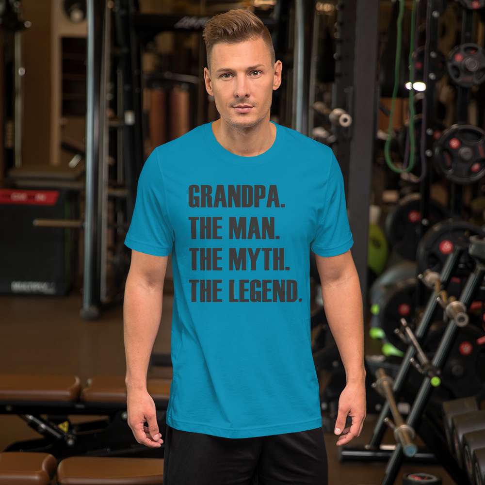 Grandpa the Man - b - Short sleeve t-shirt