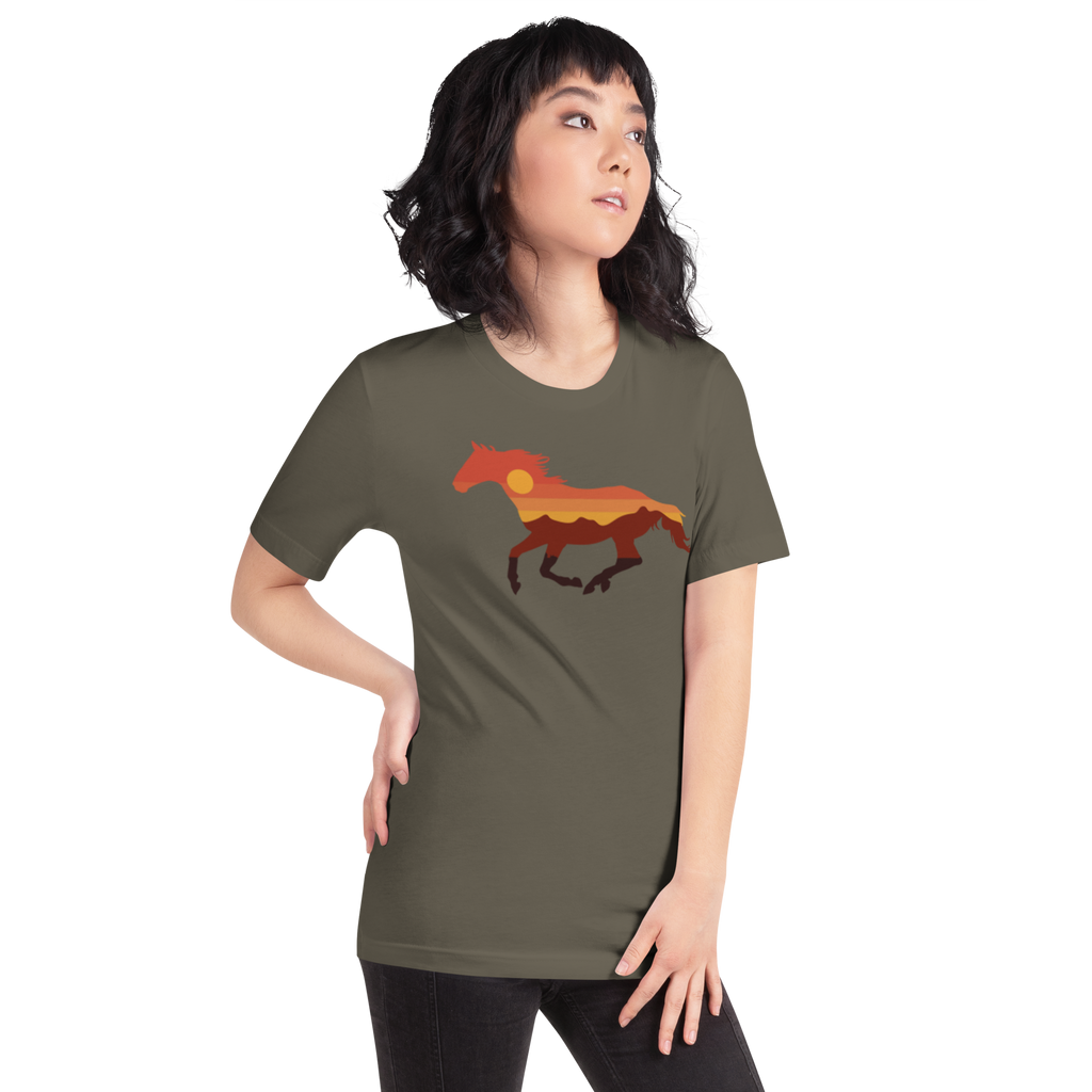 Be Free Scenic Horse Unisex t-shirt