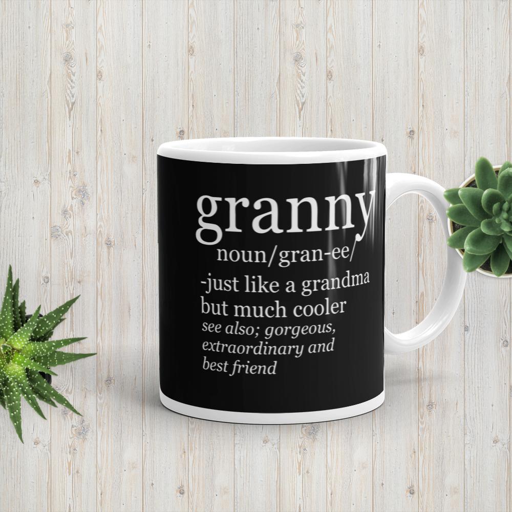 Granny Definition 2 black - glossy mug