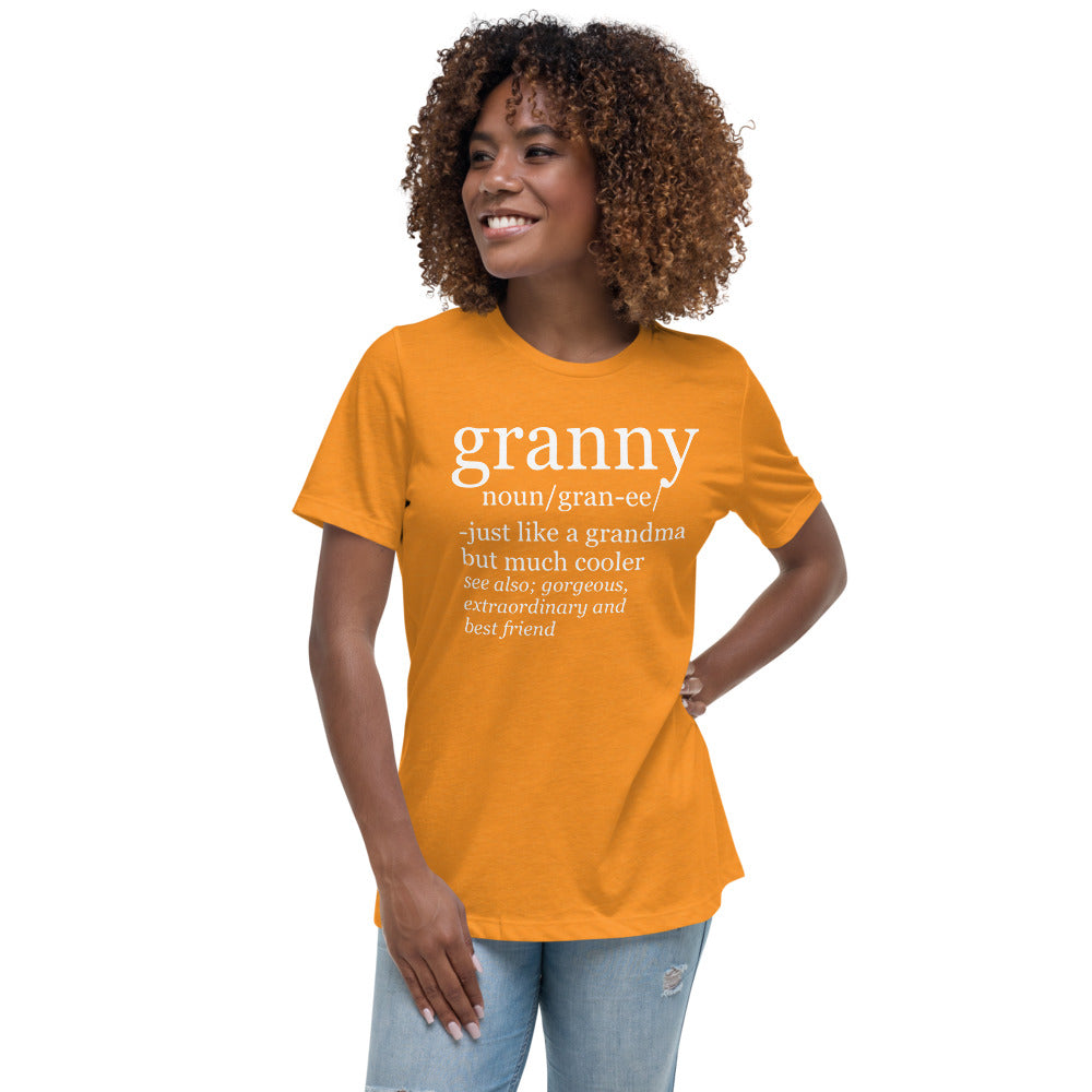 Granny Definition 2 White - Women's Relaxed T-Shirt