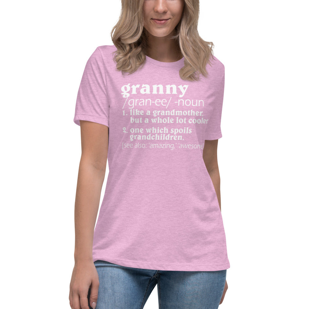 Granny Definition 1 White - Women's Relaxed T-Shirt