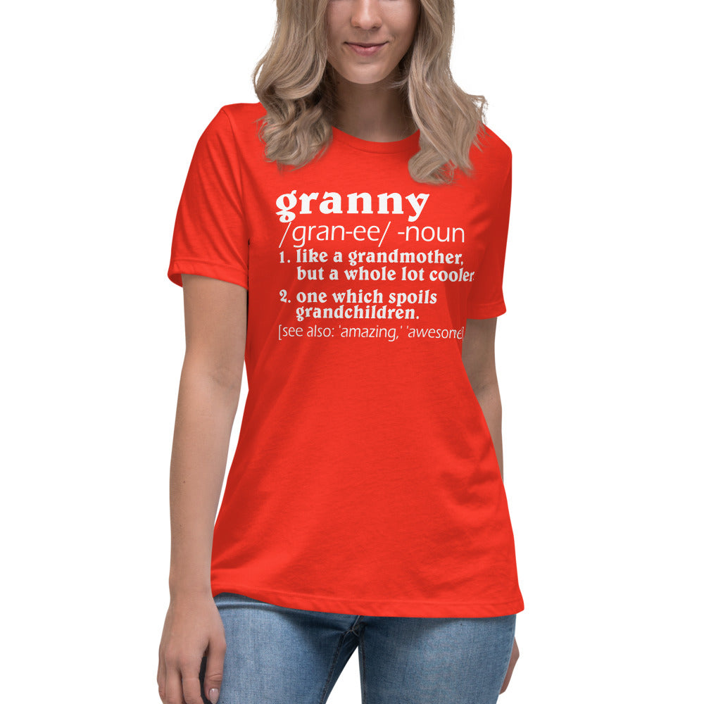 Granny Definition 1 White - Women's Relaxed T-Shirt