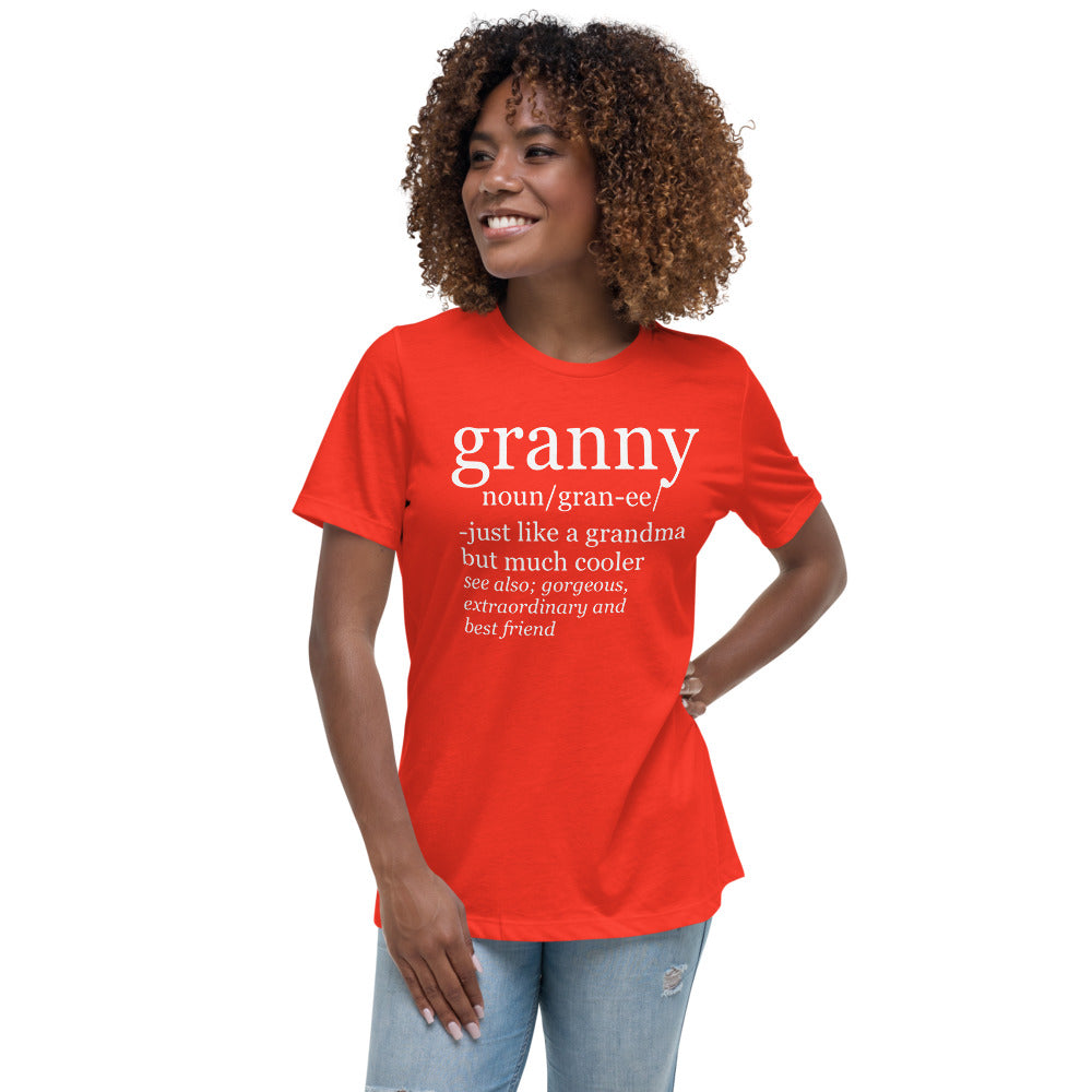 Granny Definition 2 White - Women's Relaxed T-Shirt