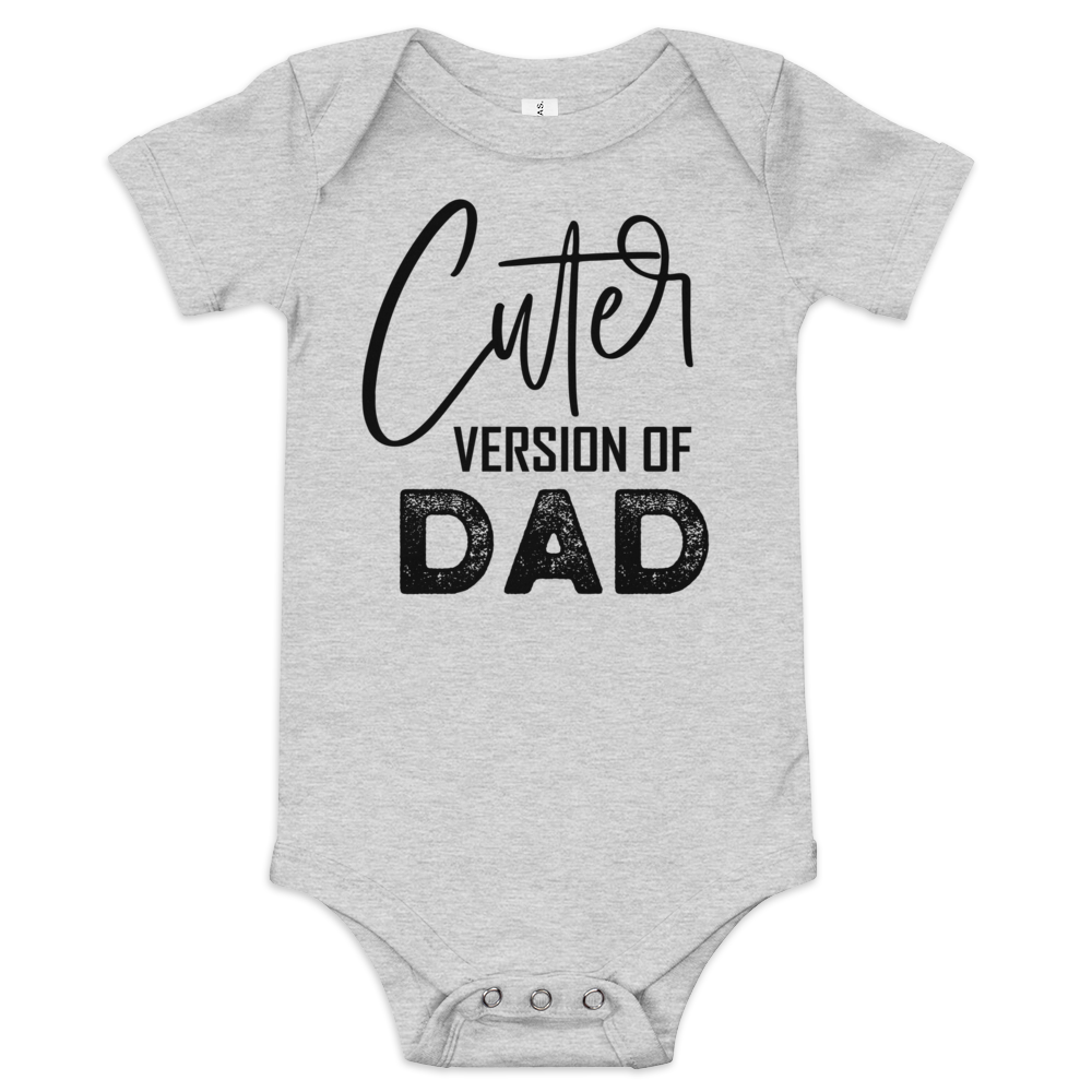 Cuter Version of Dad Baby short sleeve one piece