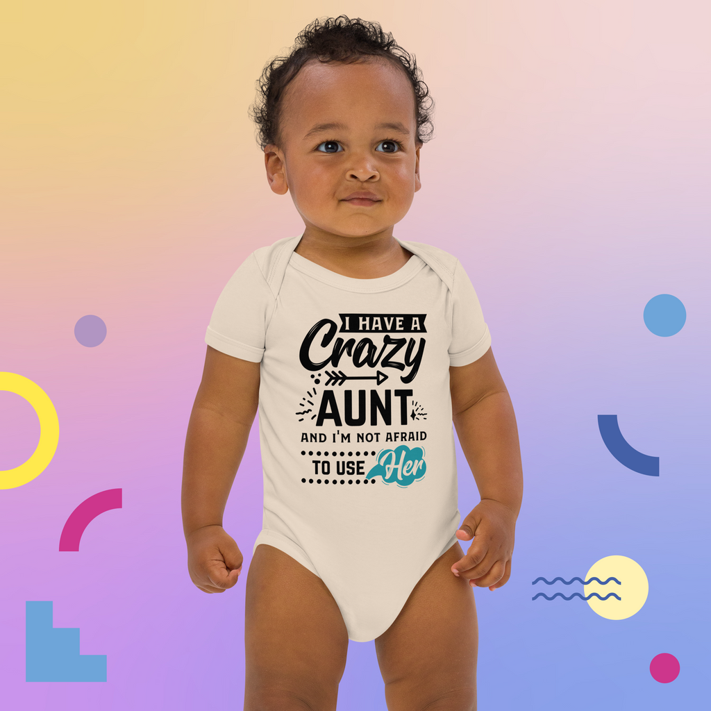 Crazy Aunt Organic cotton baby bodysuit