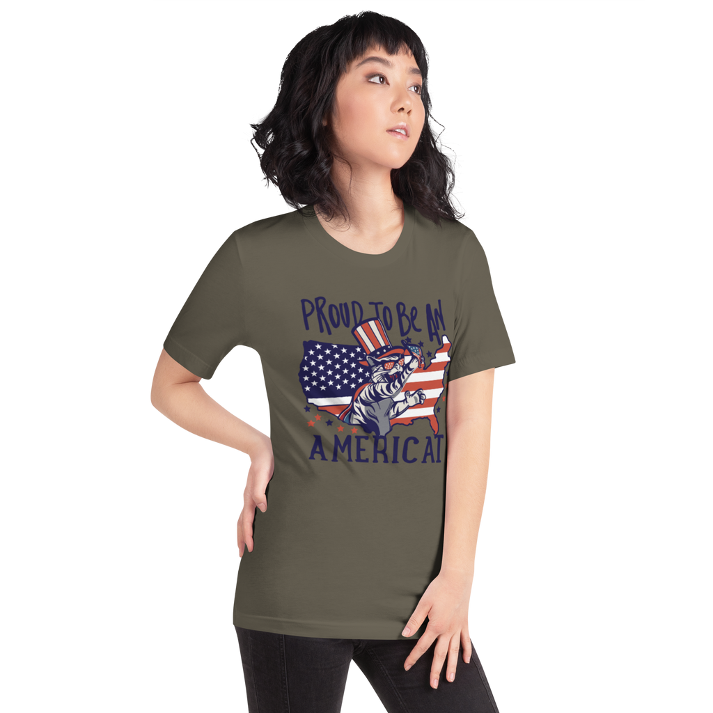 Proud to be an Americat Unisex t-shirt