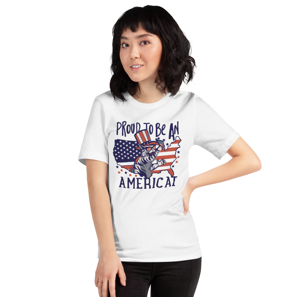 Proud to be an Americat Unisex t-shirt