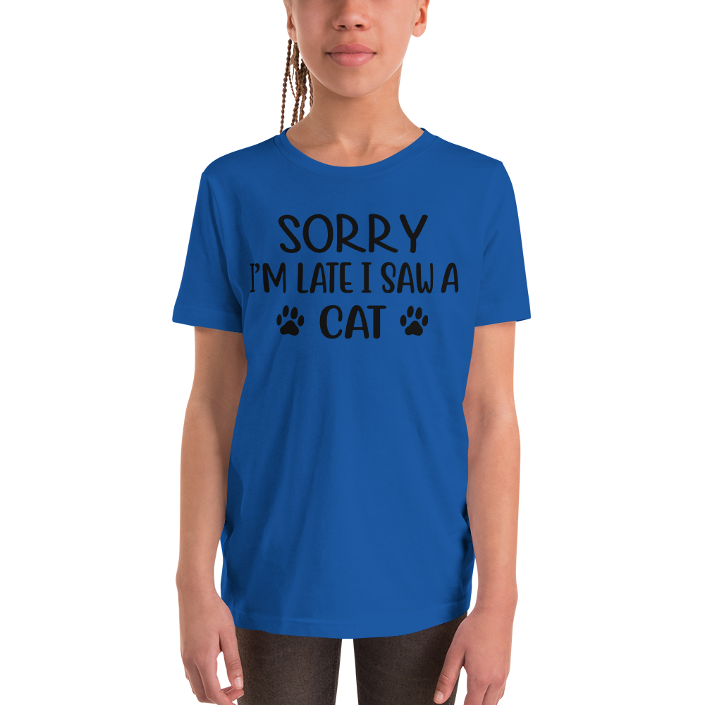 Sorry I'm Late I Saw A Cat Child Short Sleeve T-Shirt